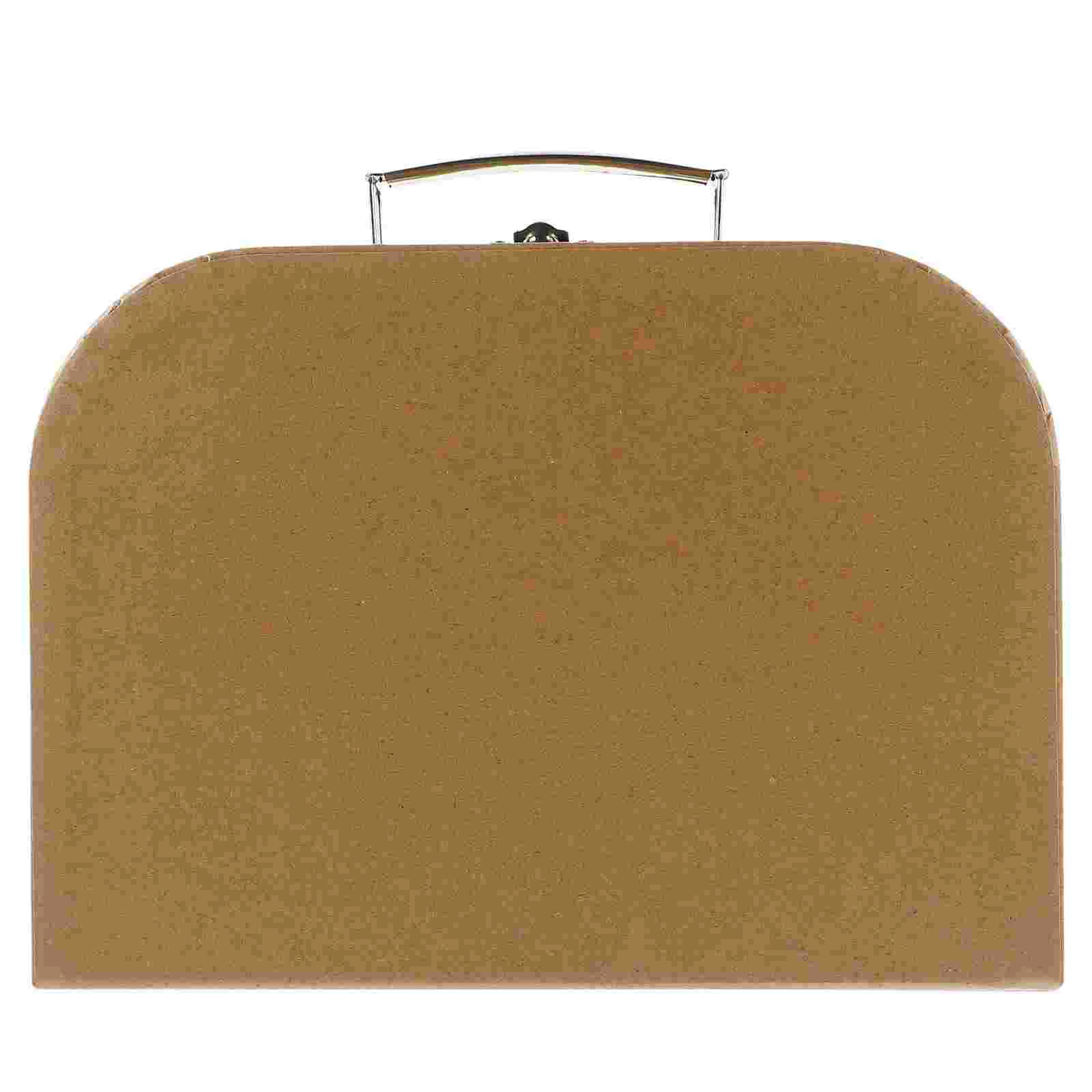 

Kraft Paper Suitcase Pink Wrapping Christmas Boxes Gift Packing Jewelry for Gifts Small with Lids Presents Miss