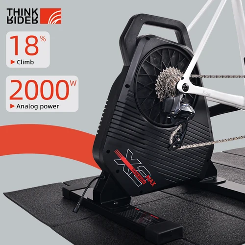 Imagen 2 del producto ThinkRider X2Max-entrenador de bicicleta inteligente, entrenador de bicicleta de montaña y carretera, medidor de potencia incorporado, Compatible con medidor de potencia