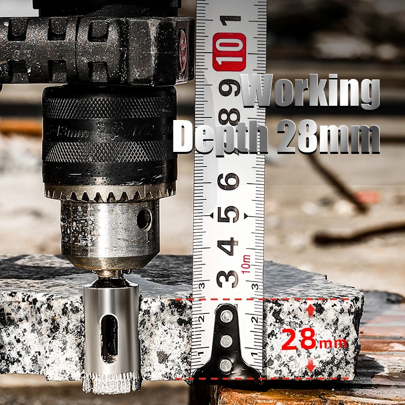Niu shark 3-120mm diamant beschichteter hss bohrer set fliesen marmor glas keramik lochs äge offene bohrer diamant kern bohrer