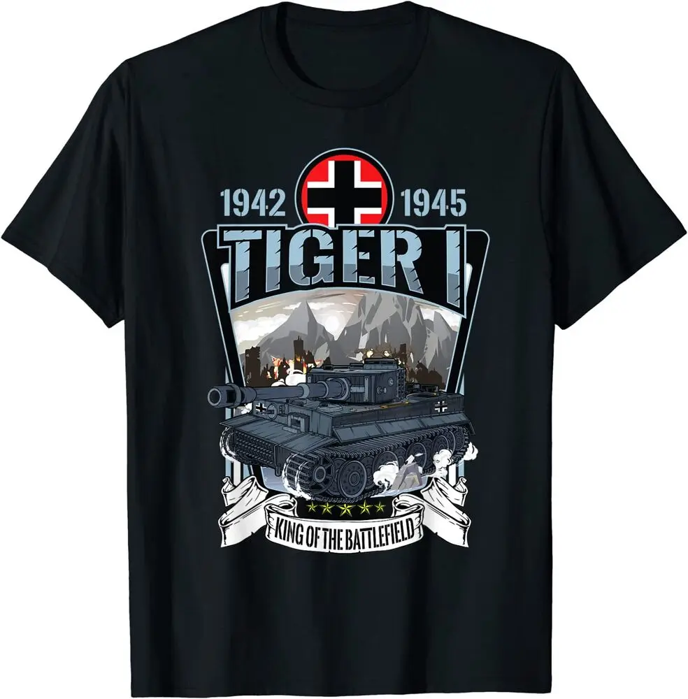 World War 2 German Tank Tiger I Tee T-Shirt Unisex T-shirts For Man Woman Short Summer Tees Casual Cotton Luxury Brand