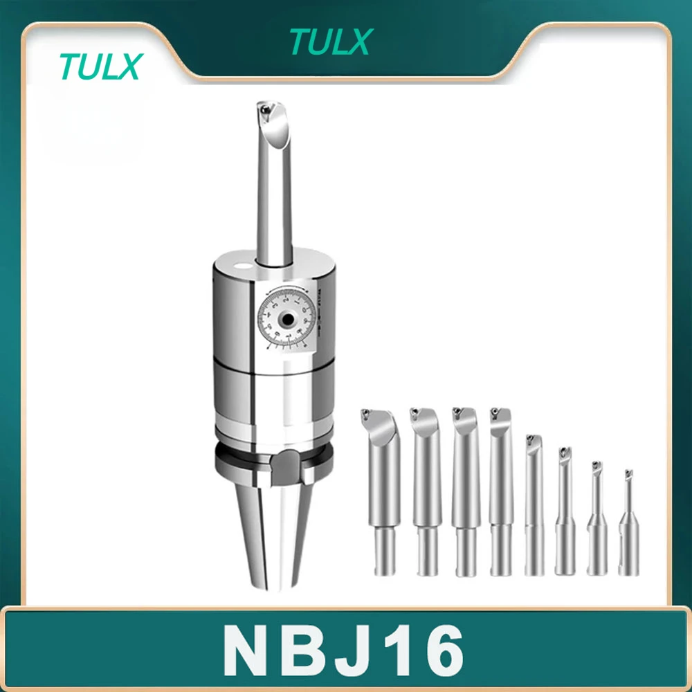 TULX NBJ16 Fine Boring Head BT30 BT40 NT30 NT40 MT4 MT5 MT6 SK30 SK40 CAT40 R8 C20 CAT40 BT50 NT50 Tool Holder + 8pcs Tool