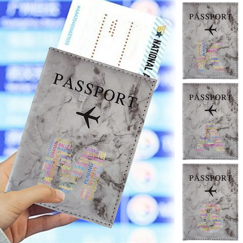

Travel Passport Cover Text Series Multiple Styles Wallet New Retro Passport Bags Portable Certificate Storage Bag