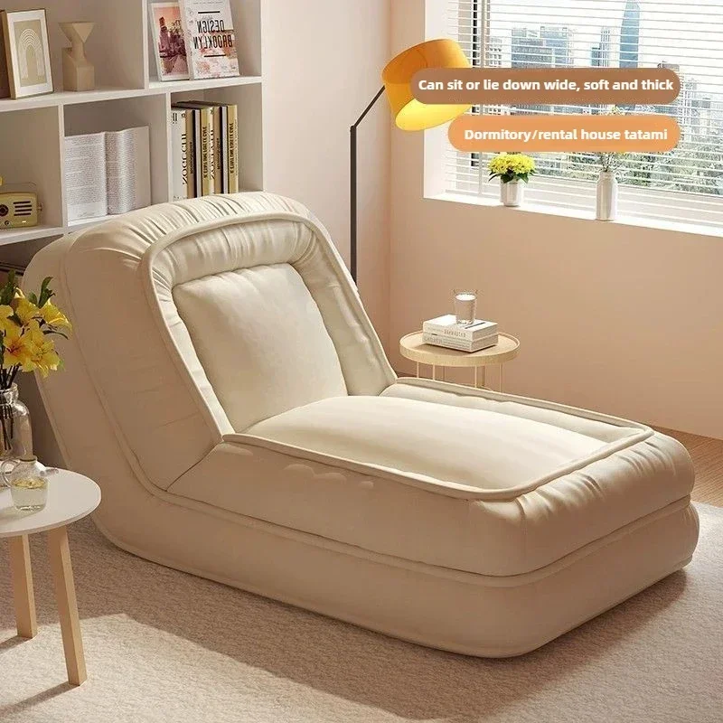 بيت الإنسان أريكة كسولة قابلة للنوم مستلق أريكة حصير شقة صغيرة أريكة استرخاء سرير كرسي مزدوج الأغراض قابل للطي