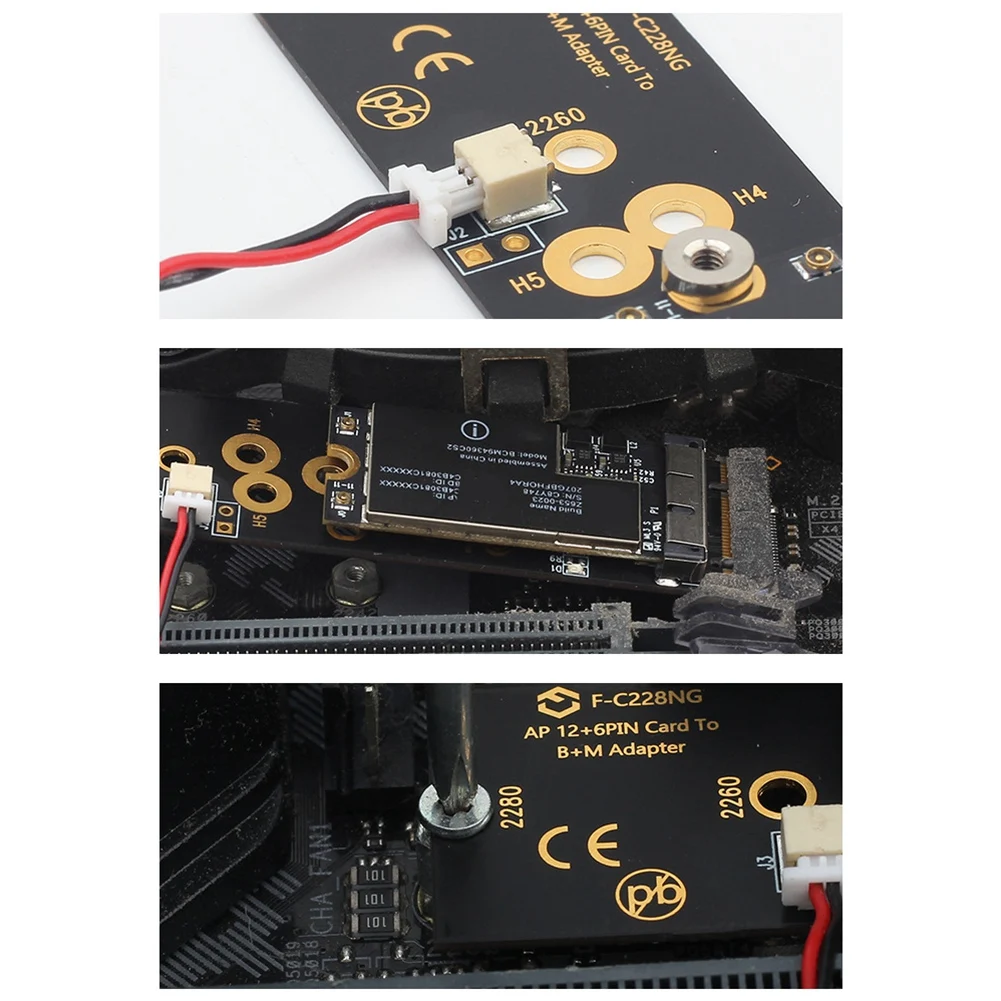 Netwerkkaart naar harde schijf NGFF B+M Sleuteladapterkaart BCM94360CD/2CS/CS2 Specificatie 802.11AC