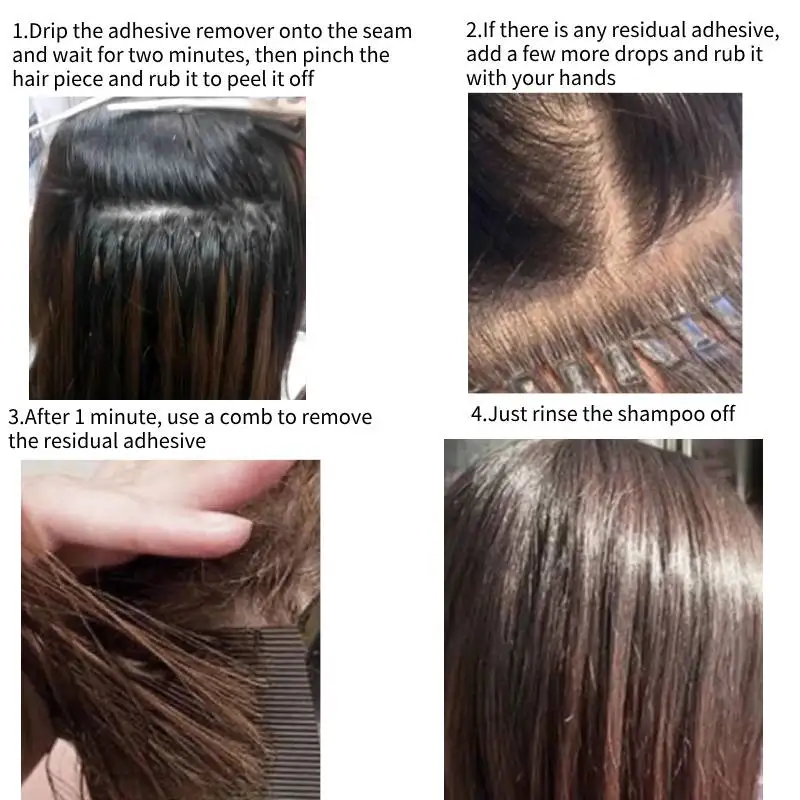 Wig Glue Remover Adhesive Remover Fast Acting Lace Glue Remover for Tape-in Hair Extensions/Wig Glue/Double-Sided Extension Tape