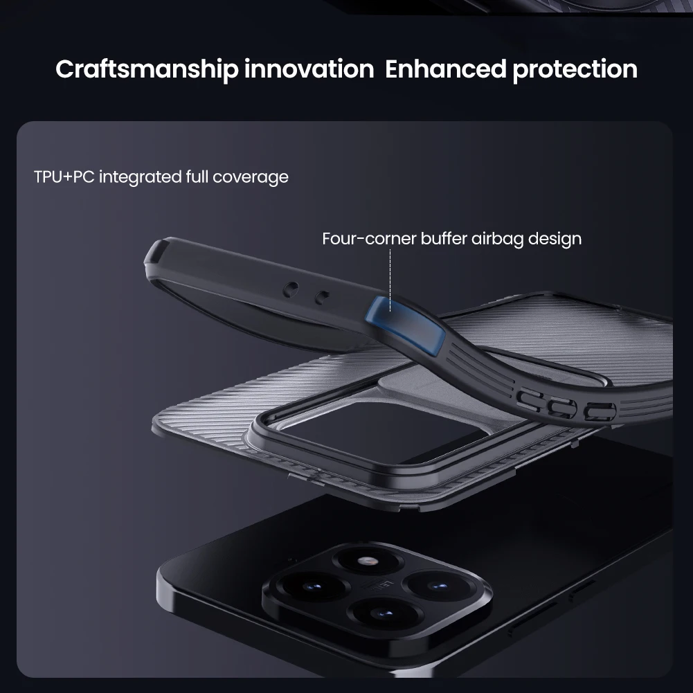 Nillkin para OnePlus 12 5G funda Camshield protección de cámara 360 lente contraportada funda protectora para 1+ 12