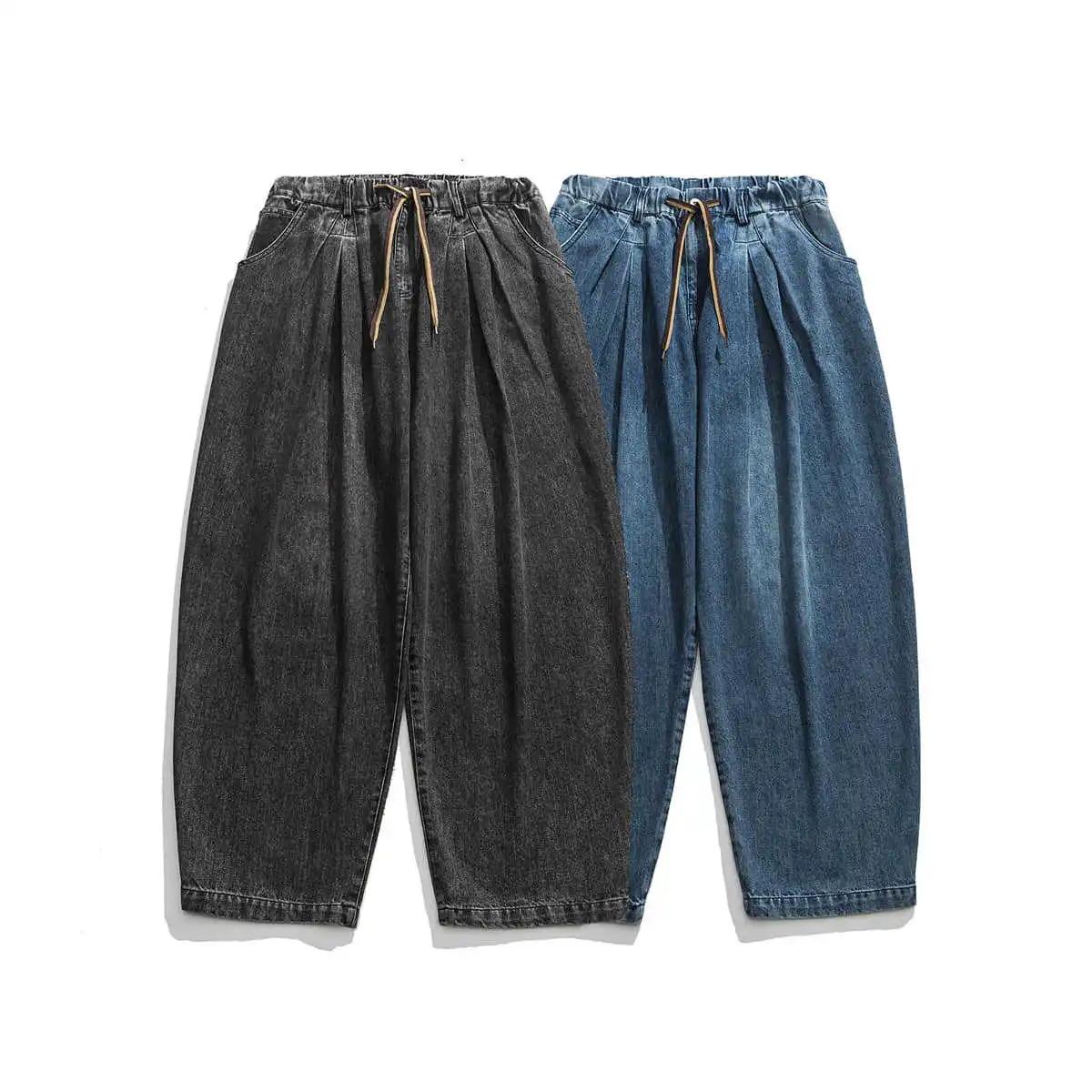 

Мужские свободные прямые джинсы Harajuku Sle, осенние, повседневные, из хлопка, в стиле ретро, японские, длинные брюки