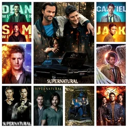 Supernatural TV series 5d Diamond Painting Kits Sam And Dean Brothers Winchester Full Cross Stitch Handcraft Mosaic Home Decor