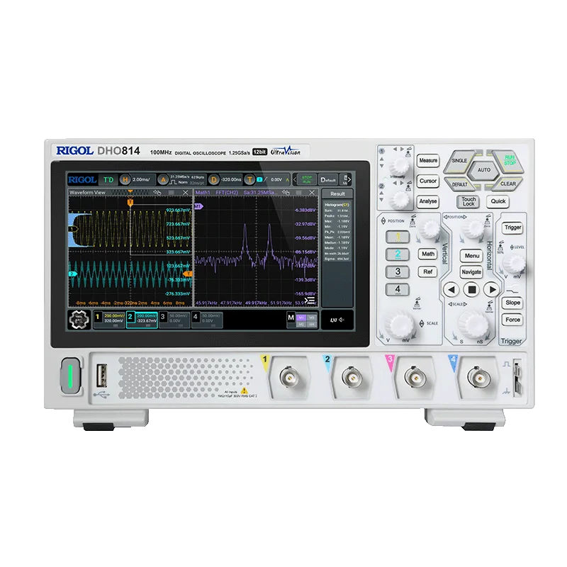 RIGOL DHO802/DHO812/DHO804/DHO814 Digital Oscilloscope, 12-bit High Resolution