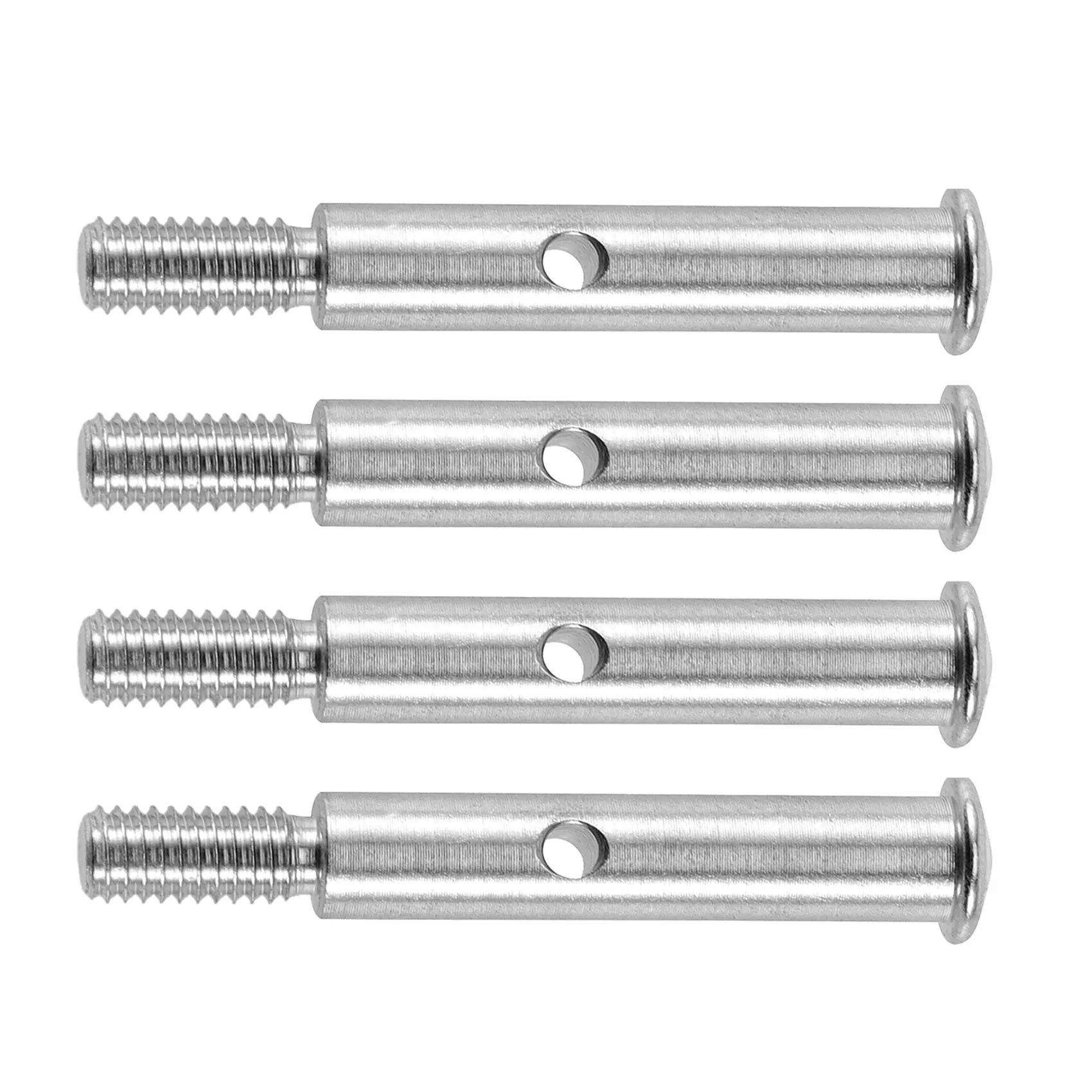 4Pcs Metal Front Axle Shaft TRA3637 for 1/10 Slash 2WD Stampede 2WD Rustler VXL XL-5 Upgrade Parts Accessories