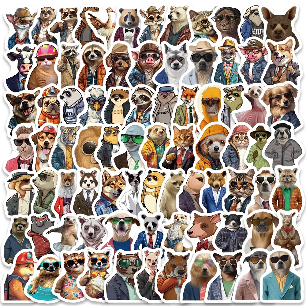 82PCS Art Fairy Tale Illustrated Animals Cat Graffiti Stickers For Car Motorcycles Refrigerator Toys Luggage Skateboard Bottle