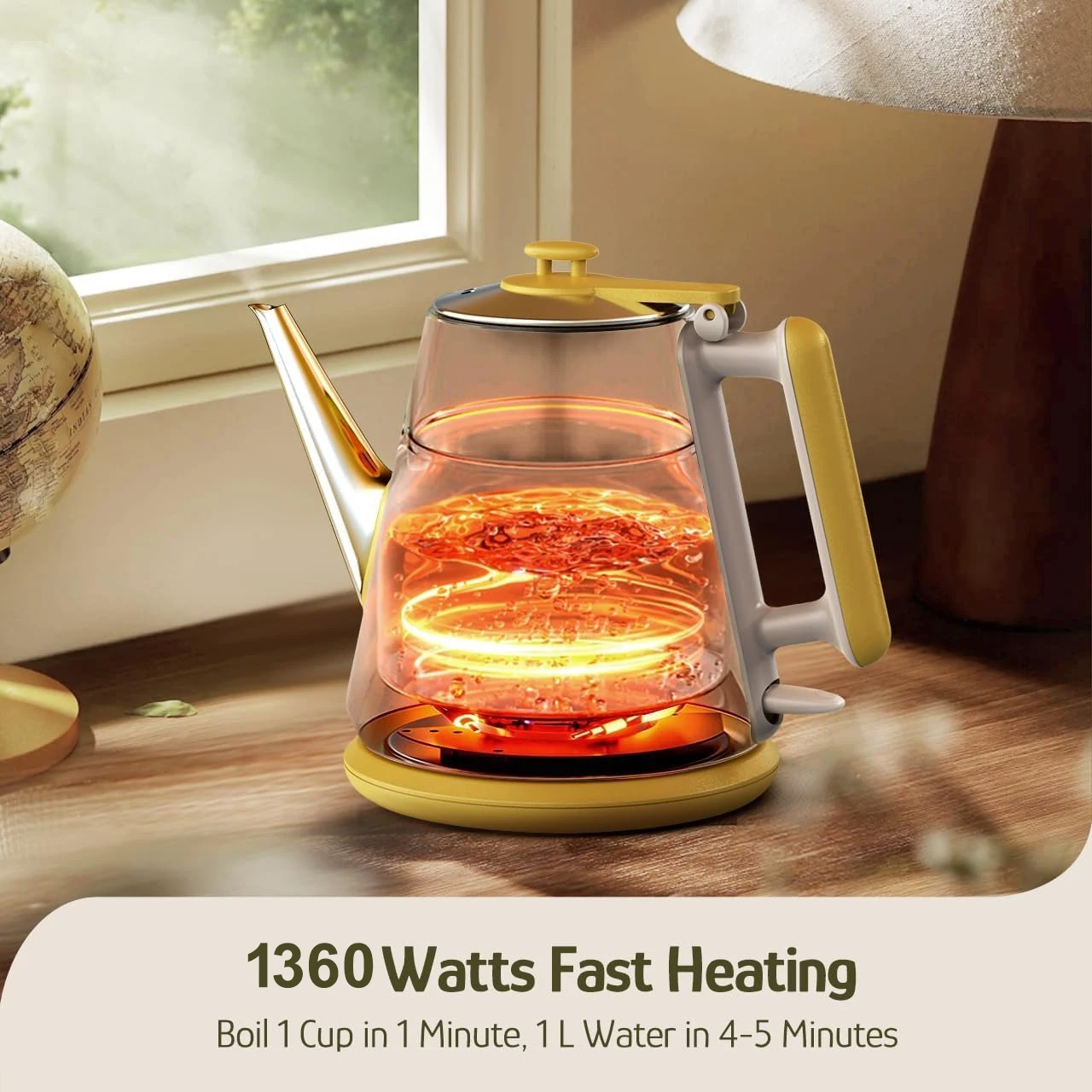 الرجعية غلاية كهربائية خمر نمط وعاء الماء الساخن لصانع الشاي القهوة المنزل المطبخ الأجهزة الصغيرة