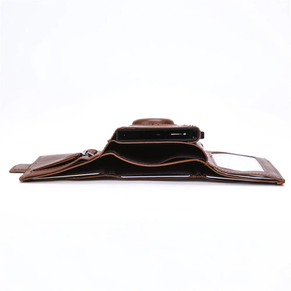 AirTag Wallet Cow Leather AirTag Wallet for Men, Minimalist Front Pocket Wallet with Airtag Holder,Leather Business Card Holder