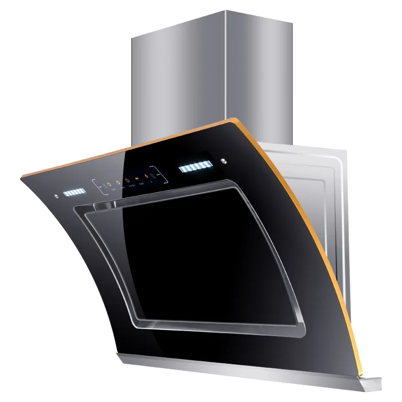 90cm Supplier Prices Free Custom Stainless Steel Chimney Household Restaurant  Chimney Appliance Range Hoods Kitchen Smart