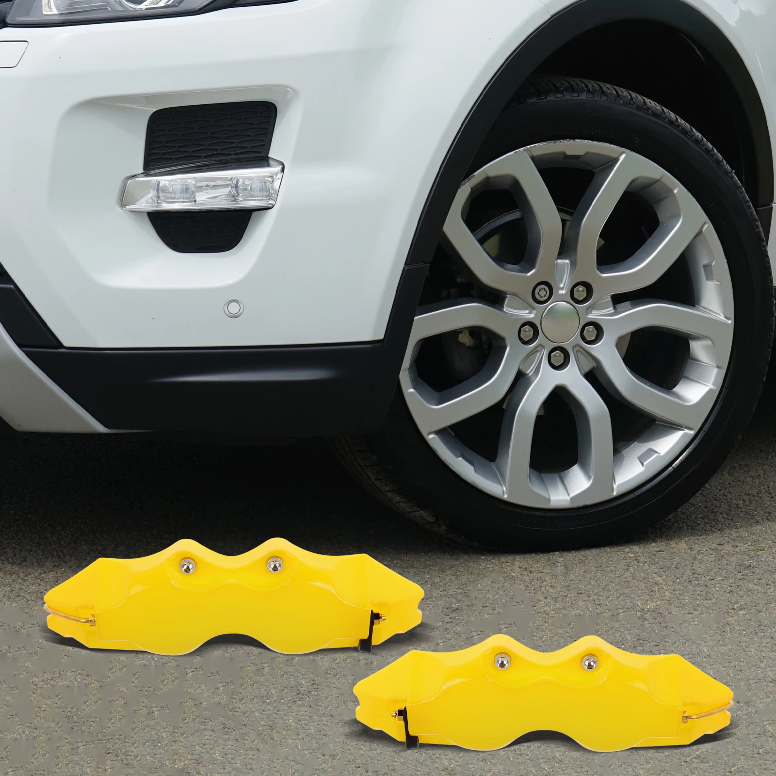 

Hub Cover Caliper Car Accessories Brake Decoration Yellow Durable Install Universal Fit Front Brake Caliper Cover