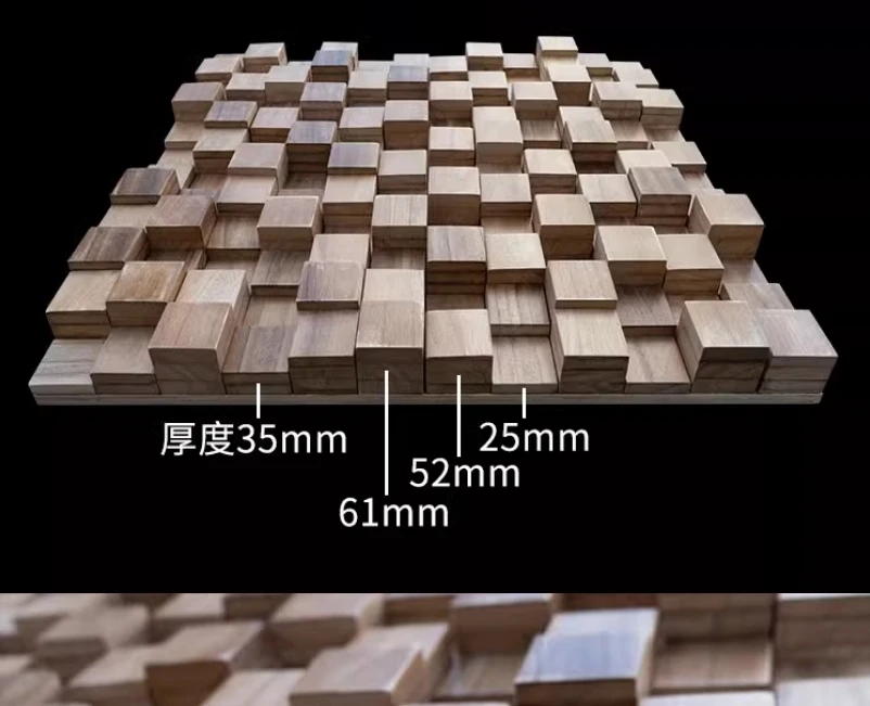 Solid wood log speaker Send burning friend audio Secondary residual body sound-absorbing board Sound-absorbing board