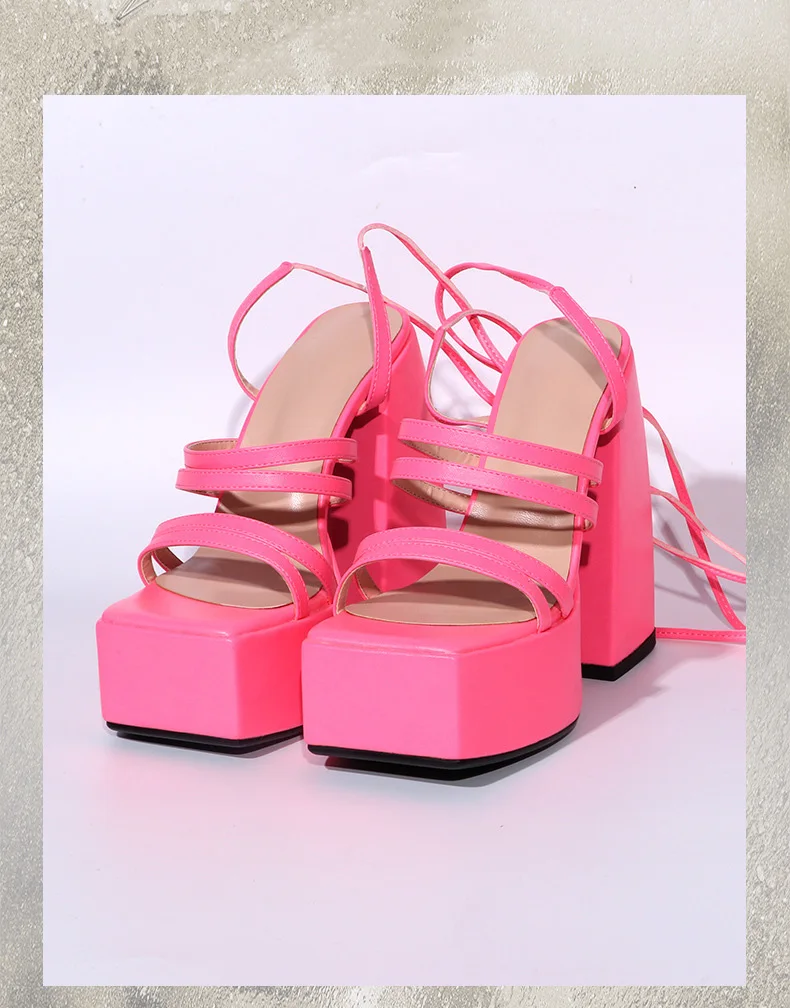 Women Black Snake Print T-Strap Cutout Platform Stiletto Sandals Double Wraparound Ankle Buckle Heel Shoes for Party Club
