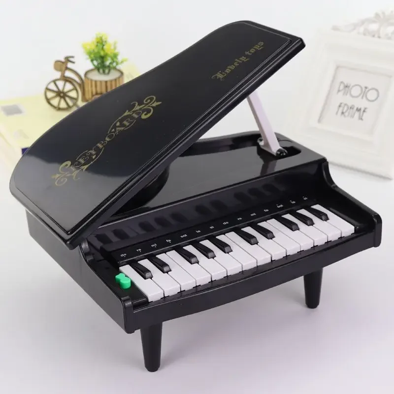 26 Key Mini Electronic Piano Simulation Play Music Instrument Toy Practice Black Pink Chirstmas Gift