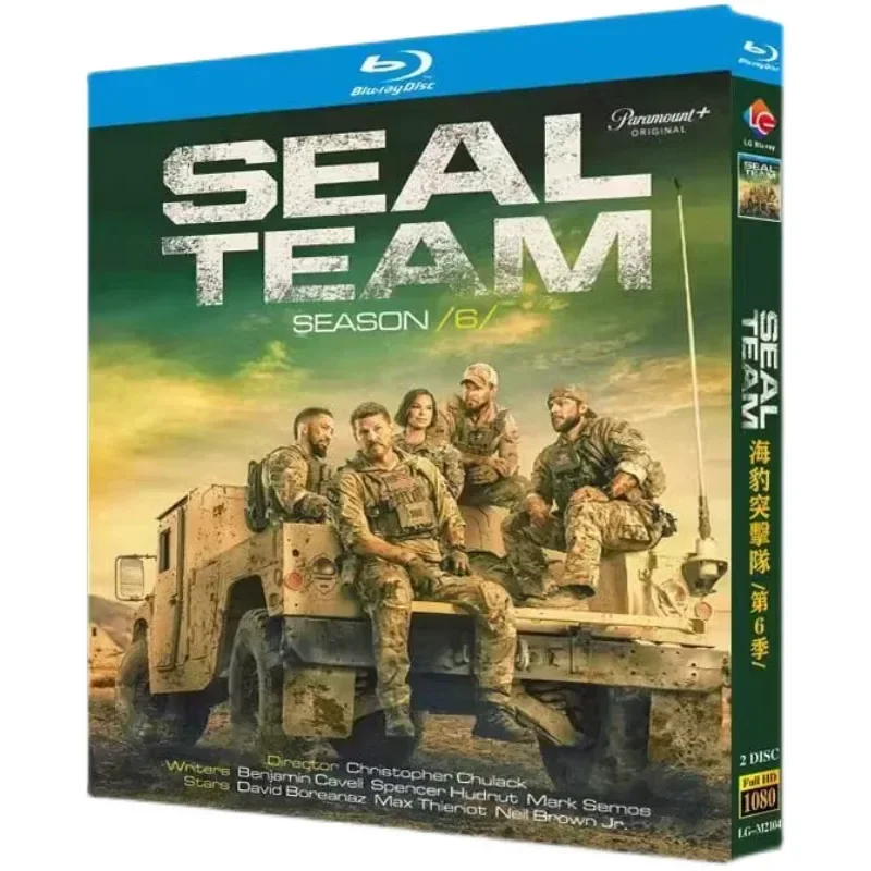 

Blu-ray Ultra HD American TV Series Navy SEALs Season 6 BD Disc CD Box with Chinese and English Subtitles