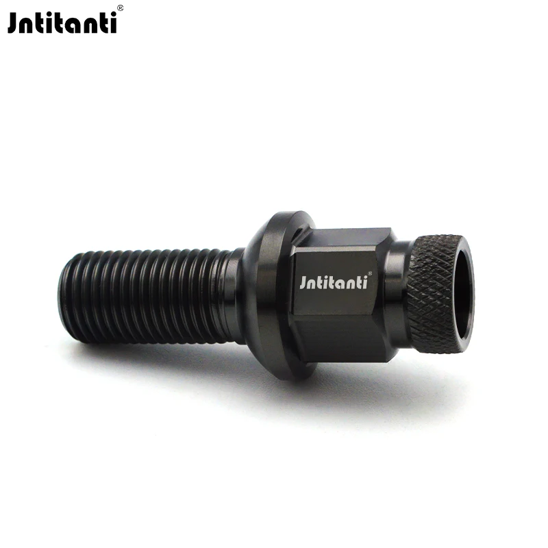 

Jntitanti Heptagonal Knurled Head Spherical Seat Gr.5 Titanium Wheel Bolt M14x1.5 for MercedesBenz Maybach Mclaren Wheel Locking