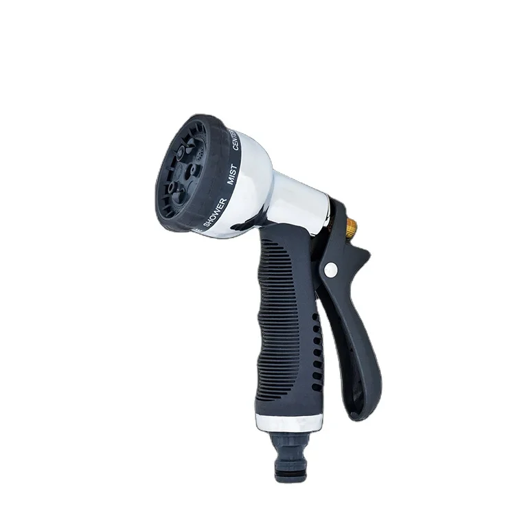 CROWNMAN Garden Tools High Quality 8-Pattern Garden Water Hose Nozzle Gun Adjustable Portable Garden Water Spray Nozzle Gun