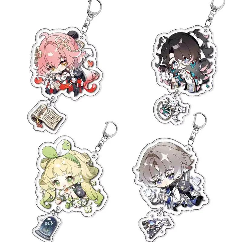 Аниме игра Wuthering Waves акриловый брелок Changli Zhezhi Verina Xiangli Yao Rover милые фигурки кулон брелок реквизит вентилятор подарок Аниме игра Wuthering Waves акриловый брелок Changli Zhezhi Verina Xiangli Yao Rover милые фигурки кулон брелок реквизит вентилятор подарок