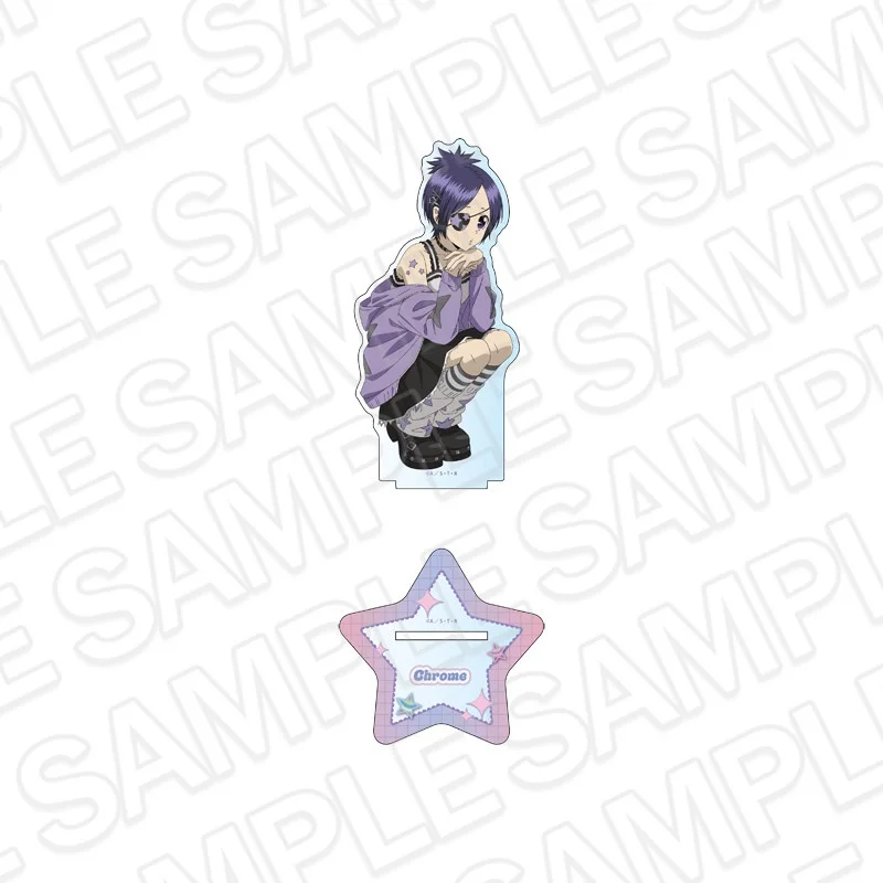 Anime HITMAN REBORN! 15cm Tabletop Decorations Acrylic Figure Stand Model Key Chains Accessories Goods Collection