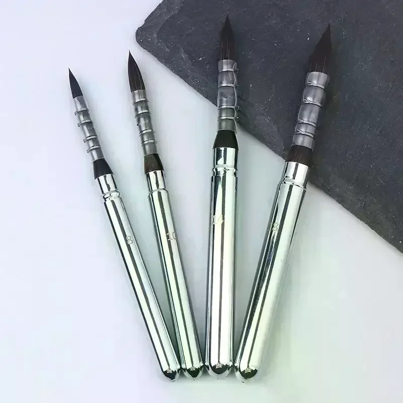 1PCS Portable Short Holder Voyager French Artist Watercolor Paint Brush For Travel Art Creation Art Supplies