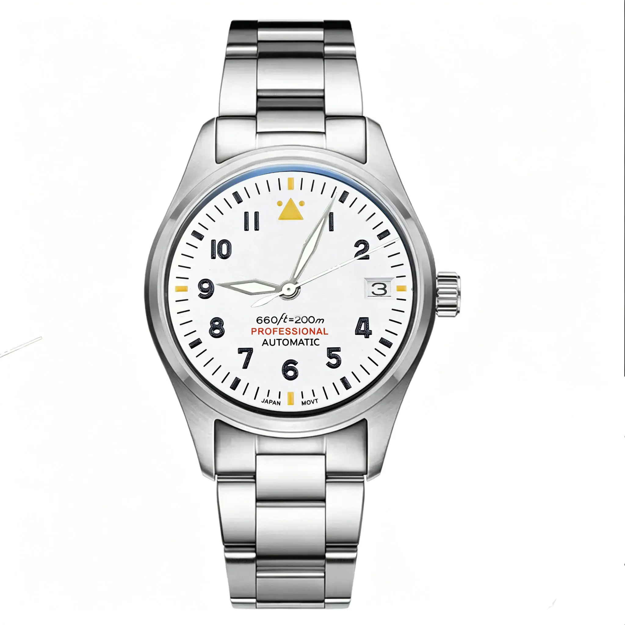 Custom LOGO 36mm 39mm Pilot Watch Men NH35 Automatic Mechanical Watches Blue Black Dial Sapphire 100m Waterproof Wristwatch view 6