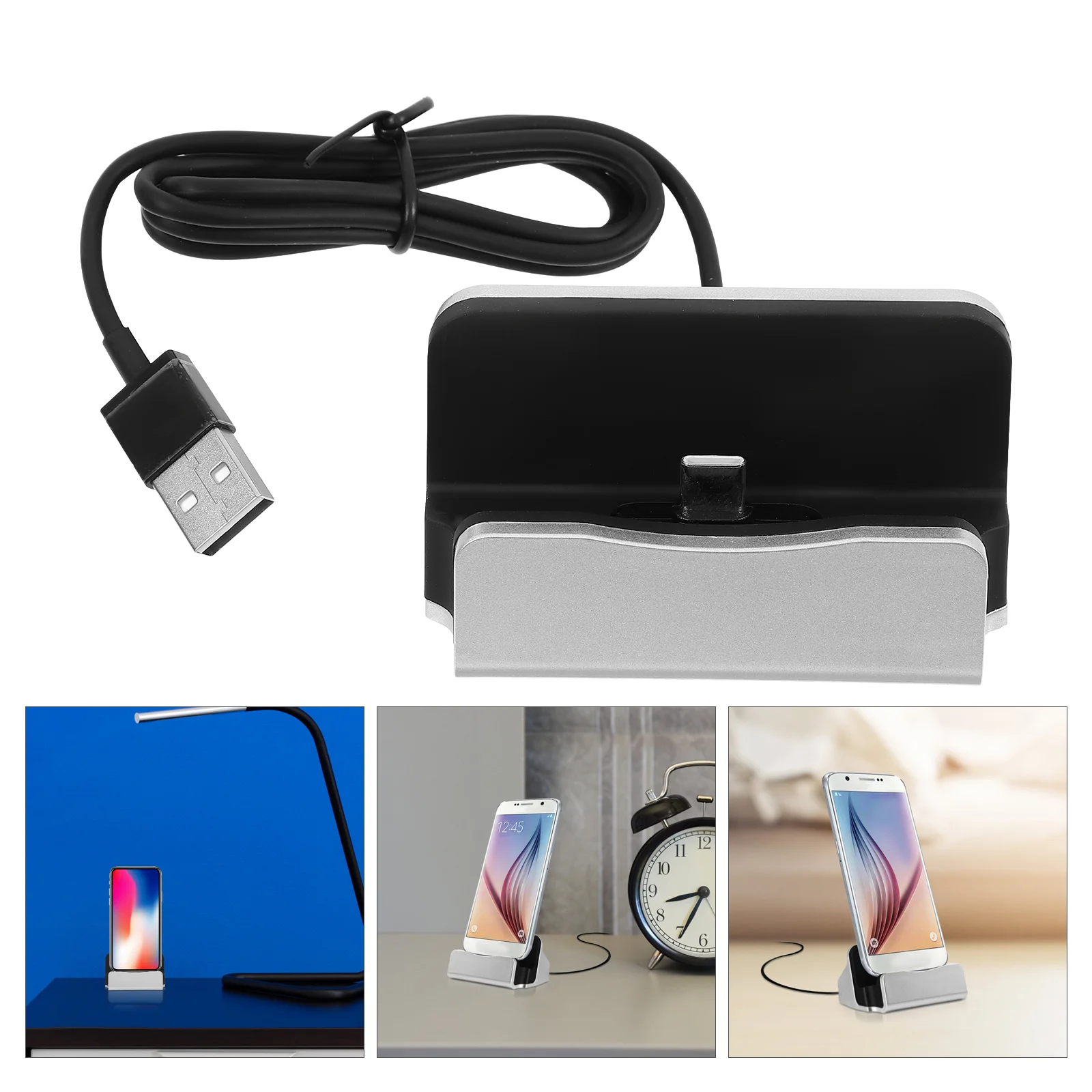 USB Micro USB Desktop Fast Charge and Sync Charging Cradle Docking Station Stand for /S6/S5/S4/ Note 5/4/