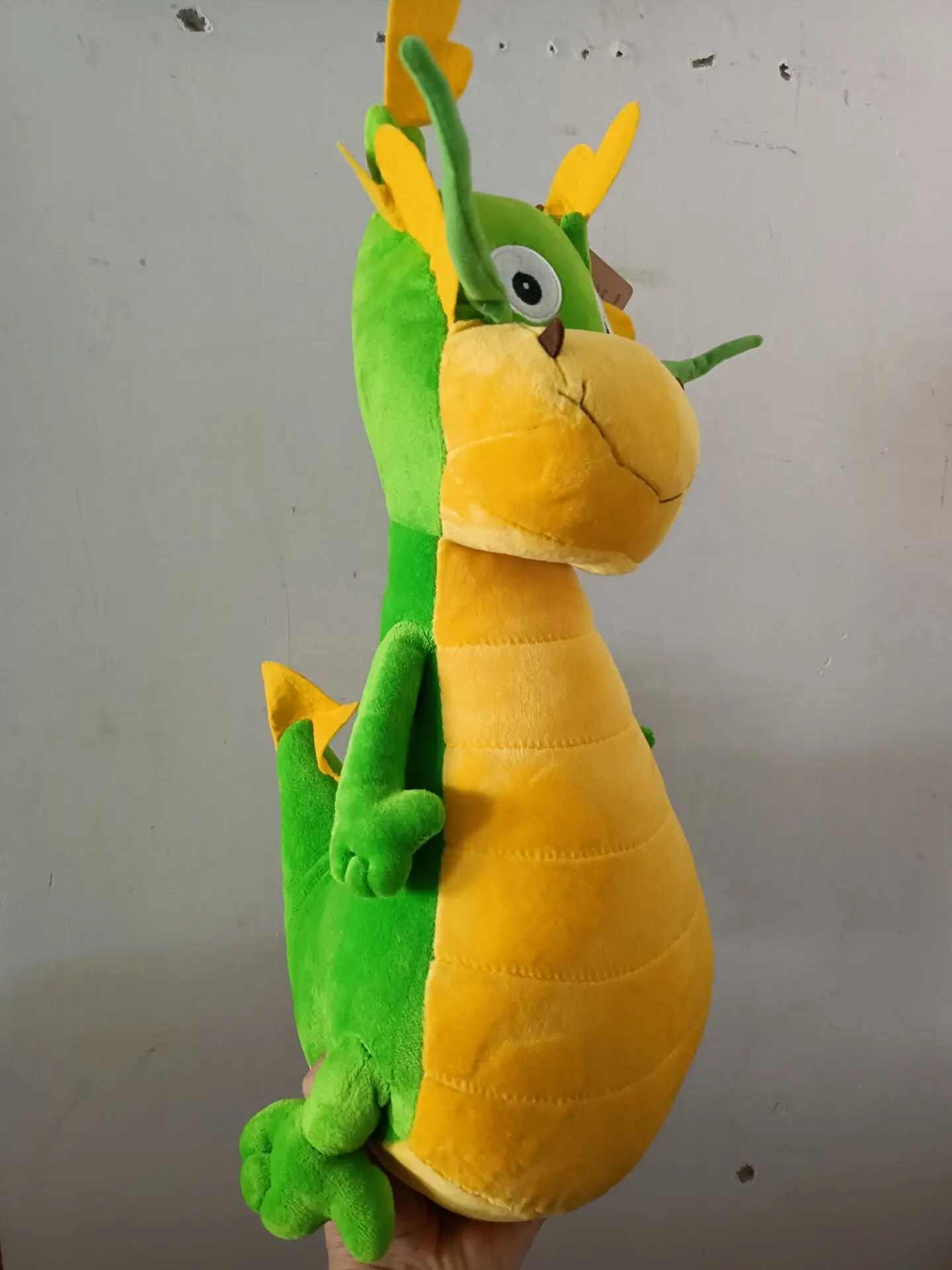 new high quality plush green&yellow dinosaur toy doll gift about 45cm