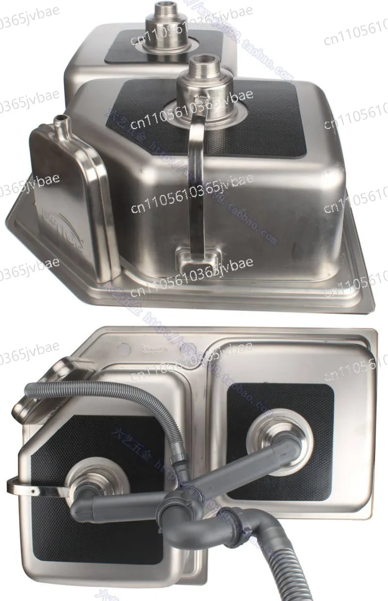 

Kitchen Corner 8059 Sink 304 Stainless Steel Corner Vegetable Basin Irregular Integrated Sink Purification Faucet