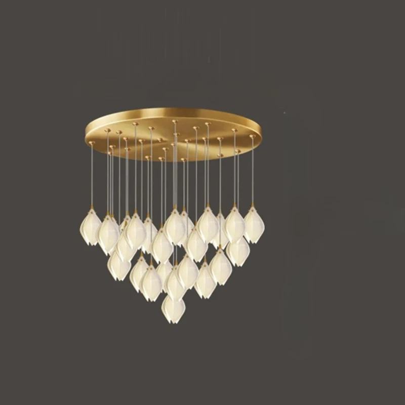 

Modern LED Pendant Light Lamps Staircase Chandeliers for Living Room Indoor Home Decor Hanging Lighting