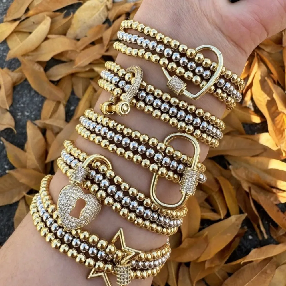 

1Pc Women's Gothic Beaded Personality Bracelet, High-End Luxury Fashion Ins Series, Party Banquet Wear Jewelry