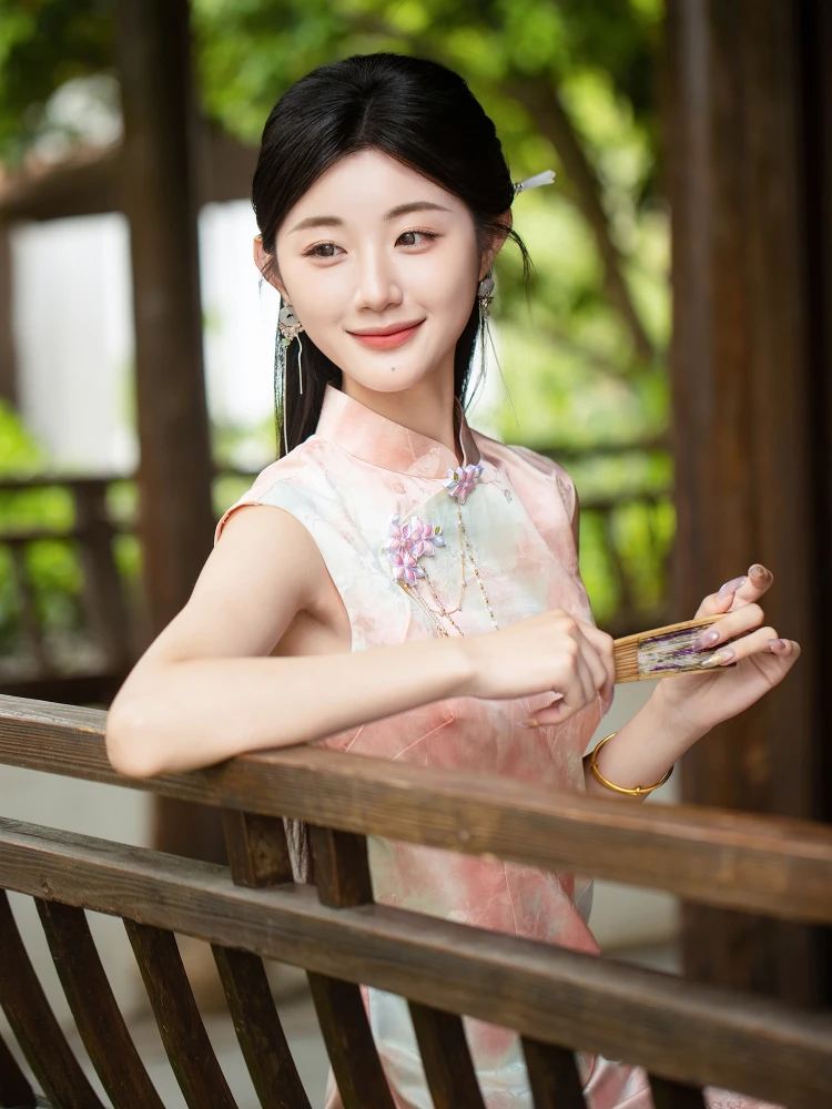 

Ele New Chinese Sle Silk Wedding Dr 2025 New Design Bridal Gown Birthday Banquet Dr High Slit Long Qipao