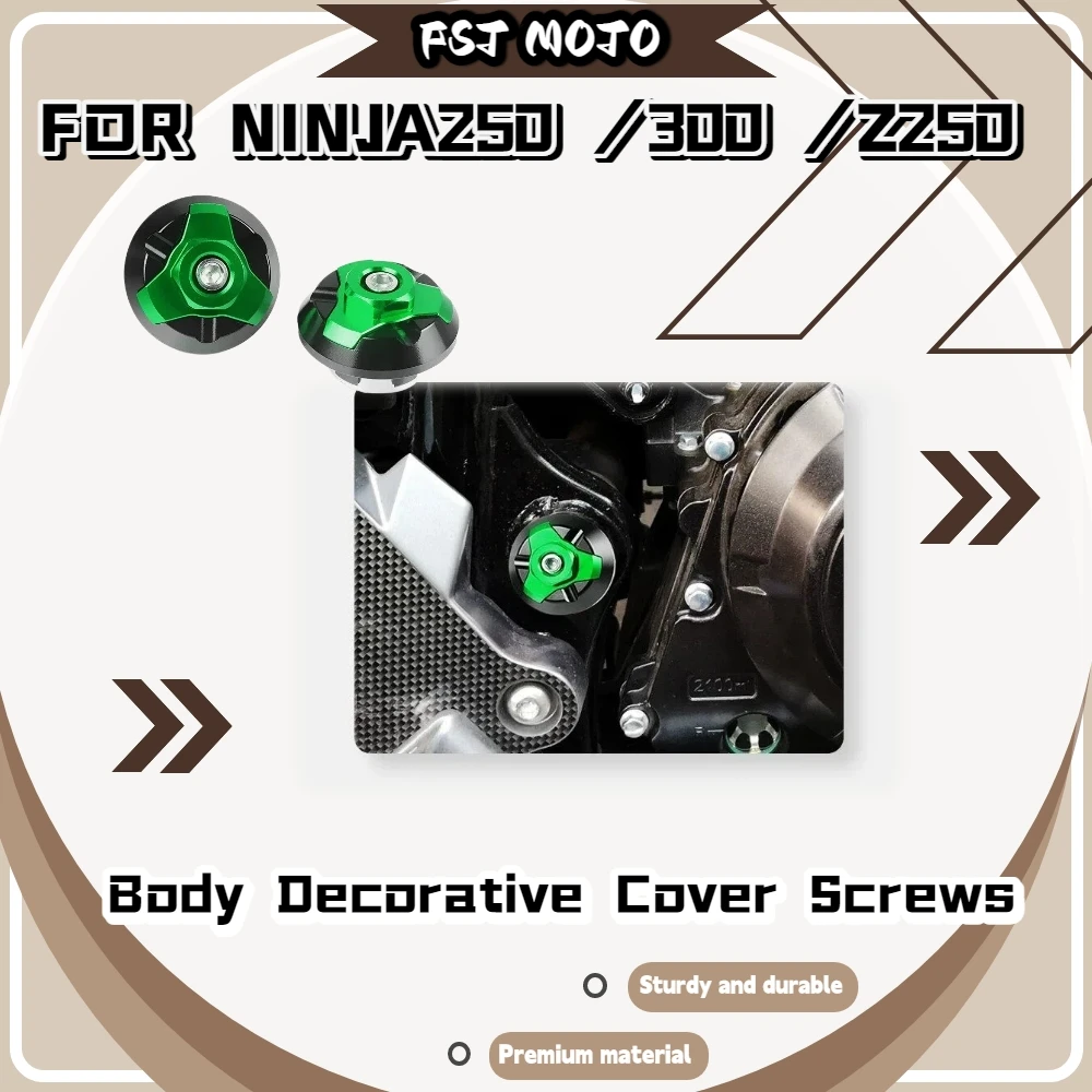 For NINJA250 NINJA300 Z250 High Hardness Decor Cover Bolts Anti-Corrosion Wear Resistant Long Time Use Fittings