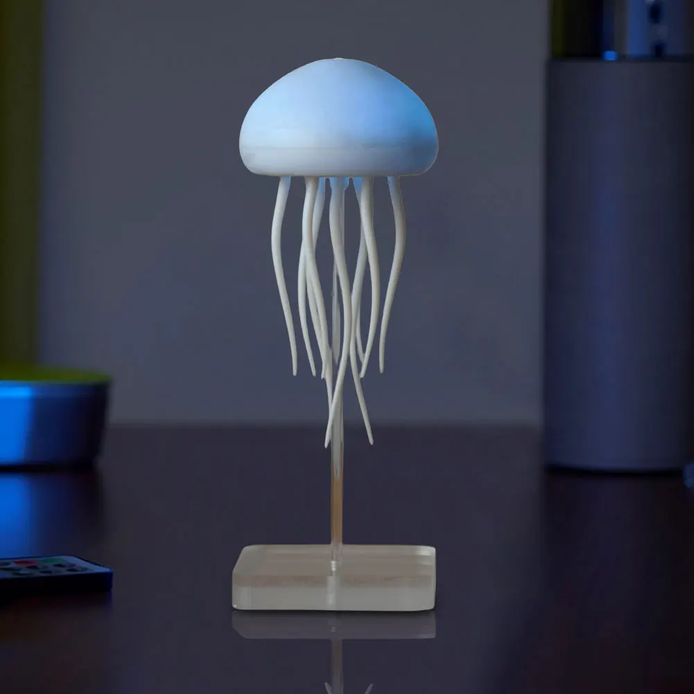 The jellyfish Atmosphere Light With Warm Light And Full -color Gradient Jellyfish Two modes 9 Can Automatically Rotate Tentacles