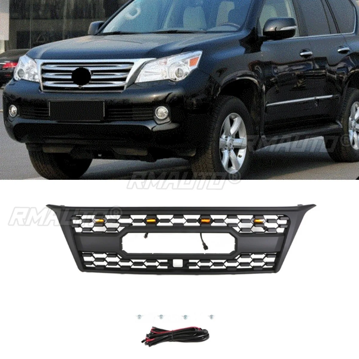 

Car Front Bumper Grill Racing Grills Car Grille for Lexus GX470 2010-2013 Body Kit Car Accessories