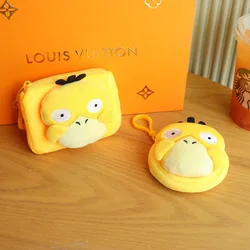 Pokemon New Psyduck Headphone Bag Children's Fashion Charm Coin Purse Friends Girls Birthday Gifts