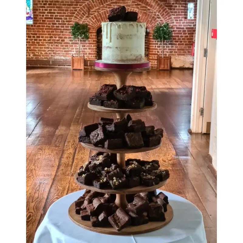 

Luxury Adjustable Wooden Cupcake Stand Multi Layer Dessert Display Rack for Afternoon Tea Party Wedding