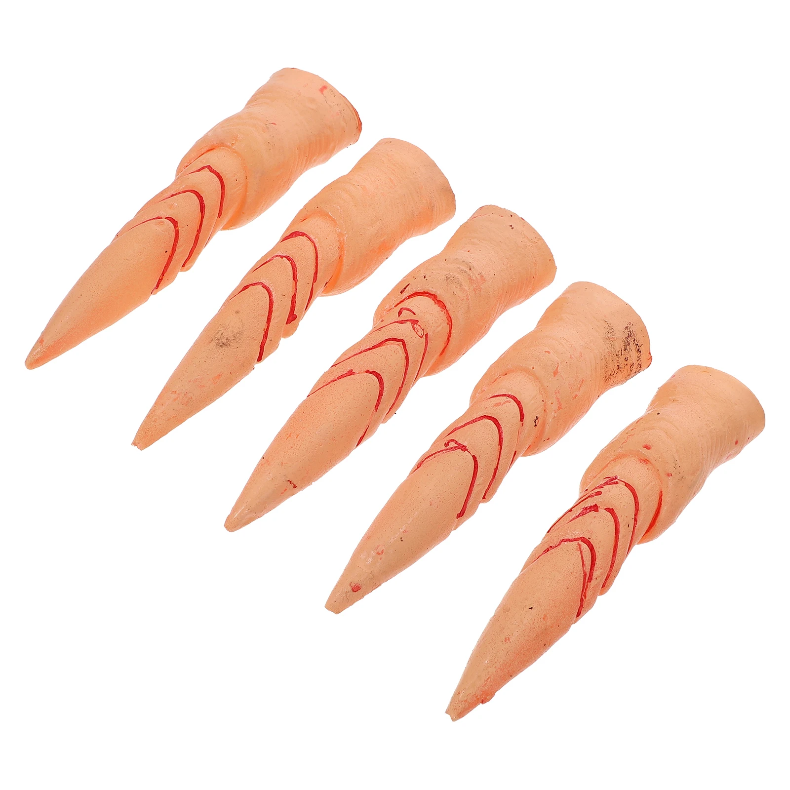 5 stuks comfortabele duurzame Halloween heksenvingers nepnagels voor cosplay en feesten handpoppen