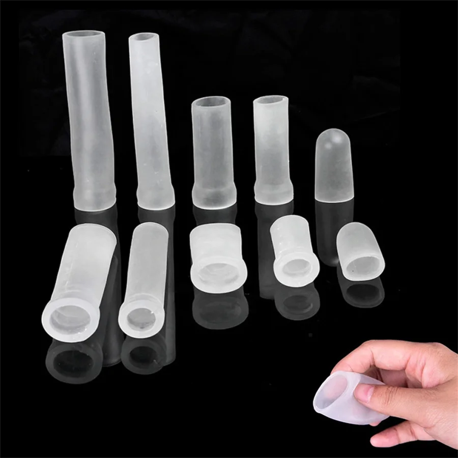 Silicone Sleeves For Vacuum Suction Cup Penis Enlargement Pump Extender Replacement Accesorries Penis Stretcher Clamping Kit