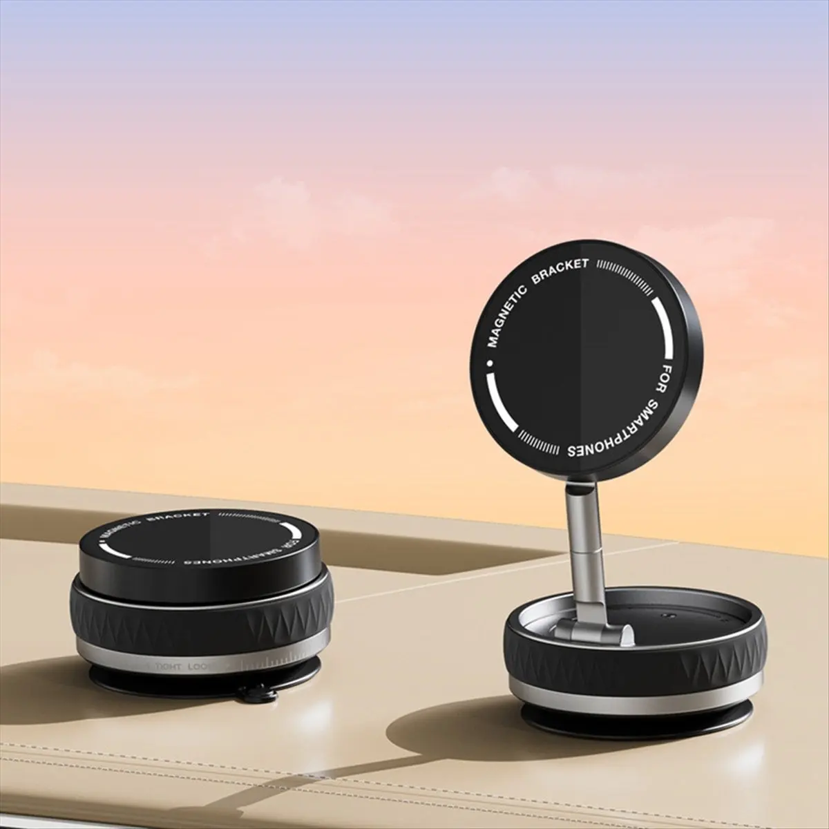 Hot Sale Phone Holder for , 360° Adjustable Suction Cup Phone Mount, Foldable & Portable Vacuum Magnetic Phone Stand