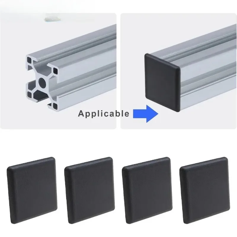 20-100pcs Aluminum Profiles End Cap Cover Plastic Fasteners for 2020 Industrial Aluminum Profiles Black 20x20mm 3D Printer Parts