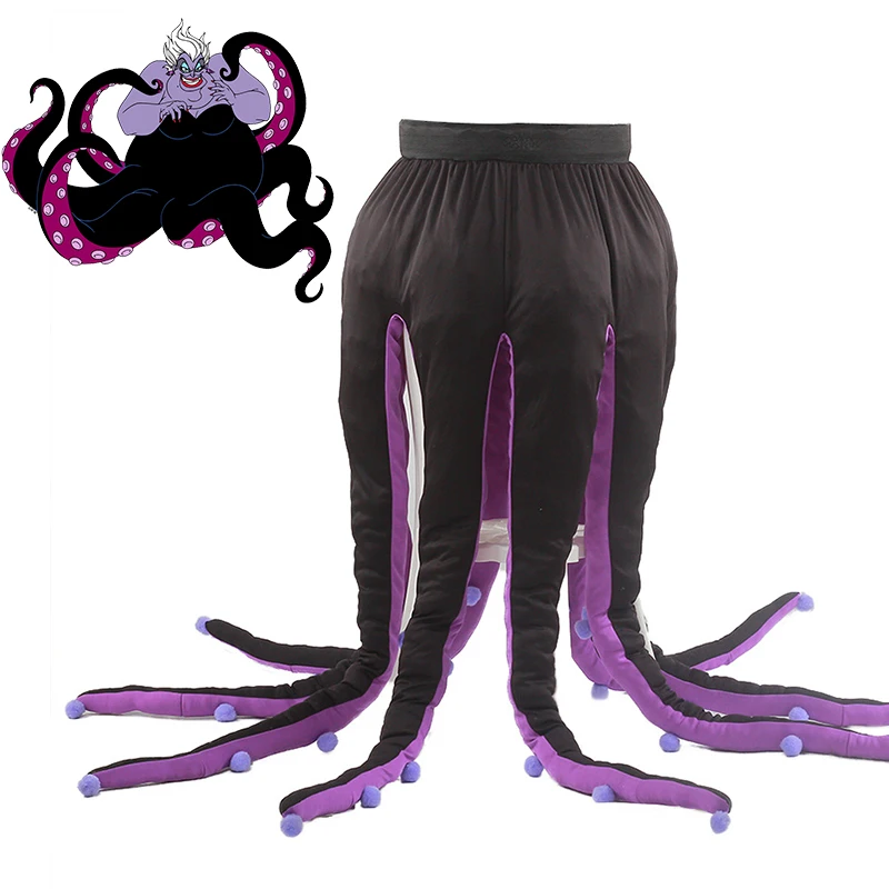 

Little Mermaid Ursula Halloween Costume For Adult Funny Long Tentacles Octopus Sea Witch Fancy Dress Up For Purim