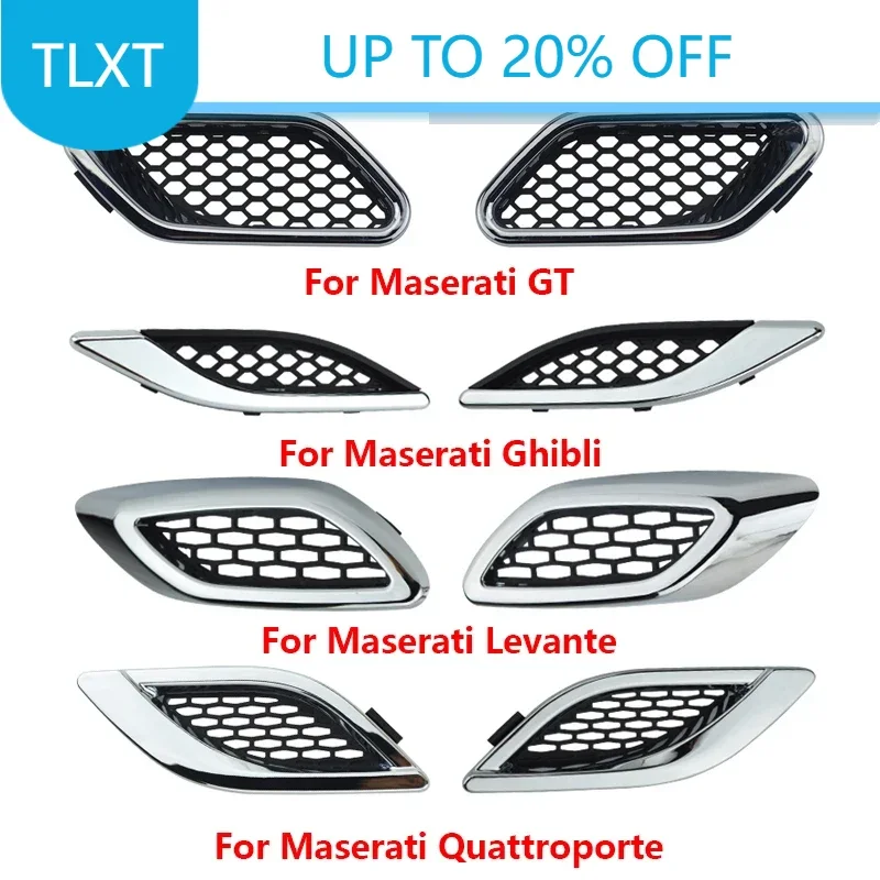 

1Pcs Car Front Side Grille Air Intake Fender Vents Grill For Maserati Ghibli Levante Quattroporte GT