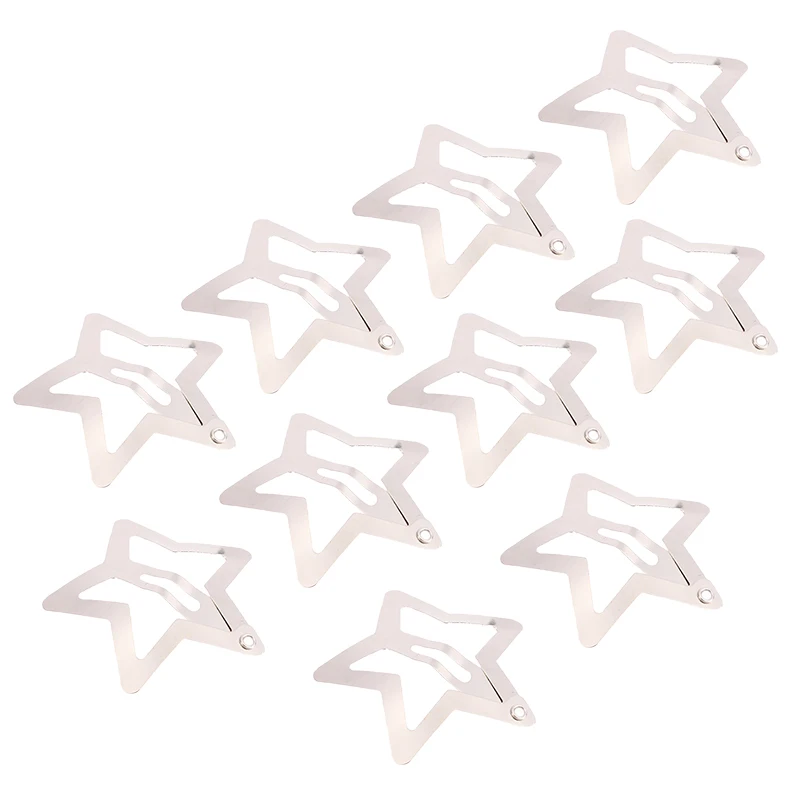 

1/10Pcs Pentagram Star Bobby Pin Sweet Metal Hair Clip for Women Hair Accessories Snap Clip Hairpins Hair jewelry