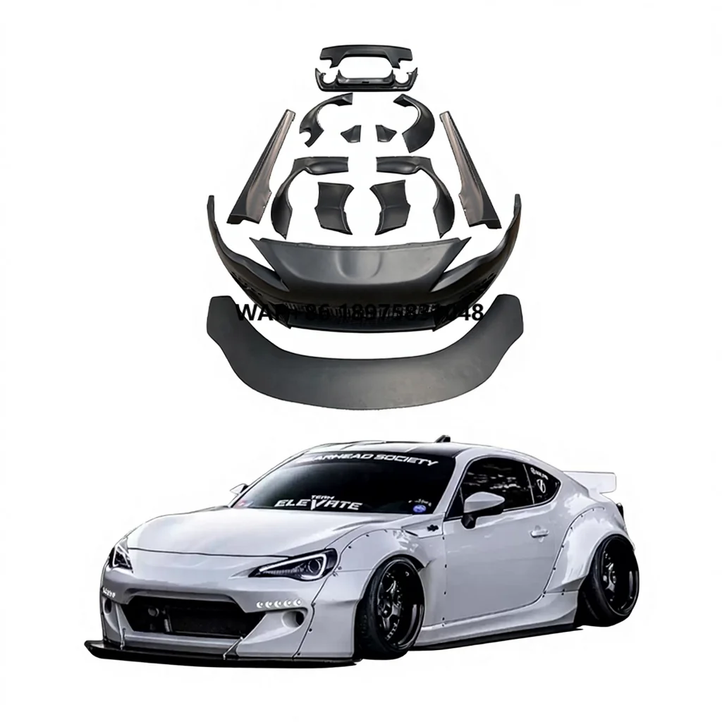

Rocket Bunny V2 Style Wide Body Kit for GT86 BRZ FR-S ZD6 ZN6 Modified Front Bumper Performance Car Accessories