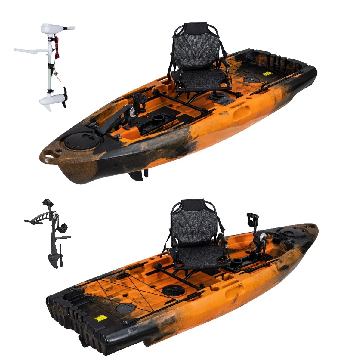 

Popular Water Sports 2.9m One Paddler PE Pedal Fishing Kayak With Boat Accessories 2025 Motor
