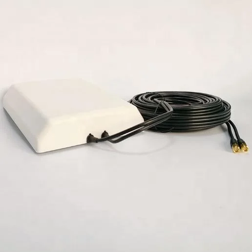 Mimo 4g outdoor antenna1710-2700mhz high gain 9dBi Directional Flat Panel MIMO 4g lte antenna with 5 meters cable